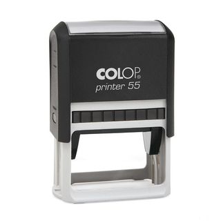 Timbro rettangolare Colop Printer 55 40x60 mm nero - PR55