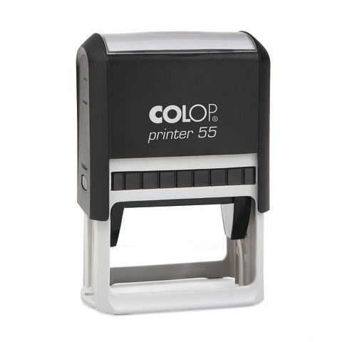 Timbro rettangolare Colop Printer 55 40x60 mm nero - PR55