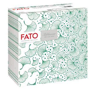 Tovagliolo linea AirLaid - carta - 40 x 40 cm - biloba/verde foresta - Fato - c…
