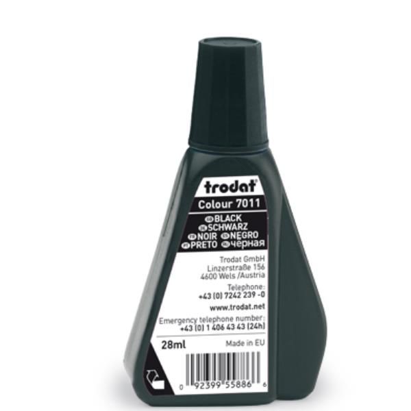 Trodat 7011 - Inchiostro per timbro - nero - 28 ml