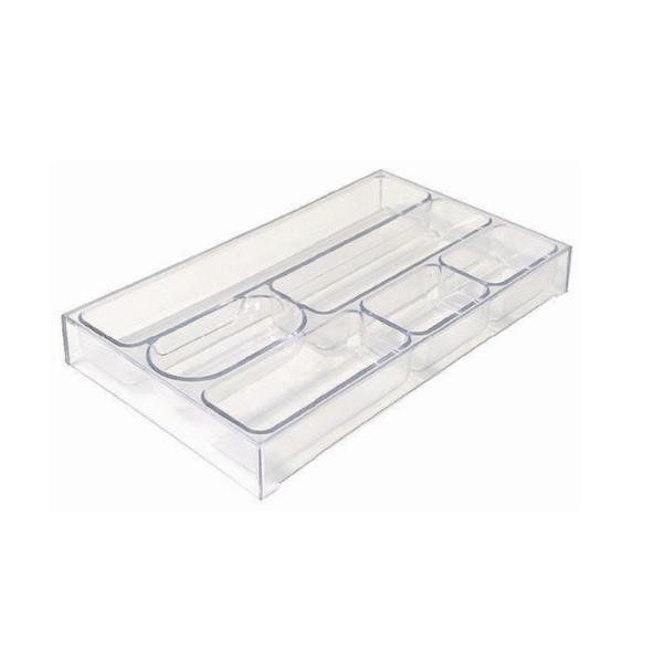 Vaschetta portacancelleria - 25,3 x 3,4 x 15,7 cm - trasparente neutro - Arda