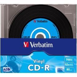 Verbatim - Scatola 10 CD-R Data Life Plus Data Vinyl - slim 1X/52X - 43426 - 70…