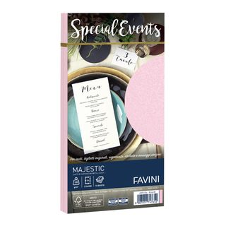 Busta Special Events metal - 110 x 220 mm - 120 gr - rosa - Favini - conf. 10 b…
