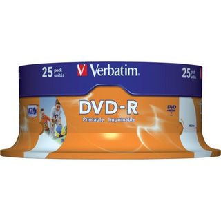 Verbatim - Scatola 25 DVD-R - stampabile - 43538 - 4,7GB