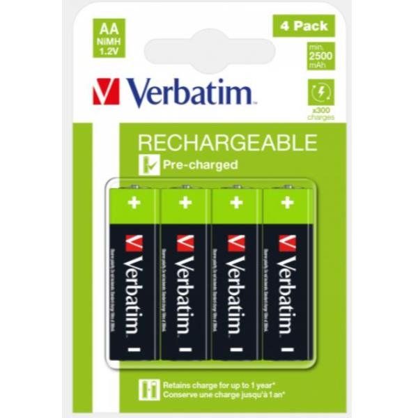 Verbatim Premium - Batteria 4 x AA / HR6 - NiMH - (ricaricabili) - 2500 mAh