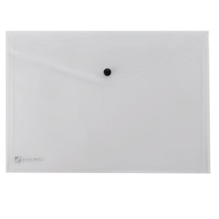 Busta con bottone Pull - A4 - PP - trasparente - King Mec