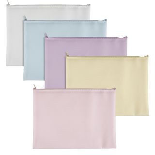 Busta con zip Bubble - 22,8 x 18,5 cm - EVA - colori pastello assortiti - Sei R…