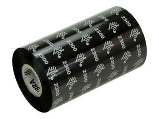 Zebra 2300 Wax - Confezione da 12 - nero - 110 mm x 300 m - nastro di stampa Zi…