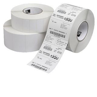 Zebra Z-Select 2000D - Carta - adesivo acrilico - rivestito - perforato - bianc…