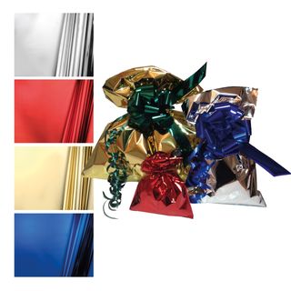 Busta regalo - senza patella adesiva - 35 x 50 cm - 30 micron - PPL - metal luc…