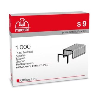 ro-ma S9 - Punti metallici - pacco da 1000