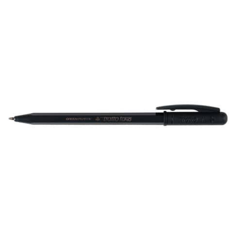 tratto 1Uno - Penna a sfera - nero - 1 mm - medio - retrattile (pacchetto di 50)