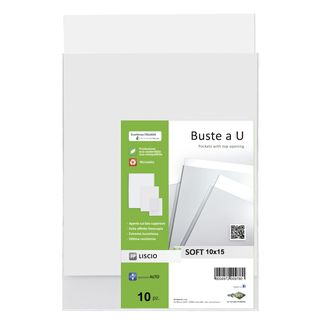 Buste a sacco Soft - PPL - 10 x 15 cm - liscio - trasparente - Sei Rota - conf.…