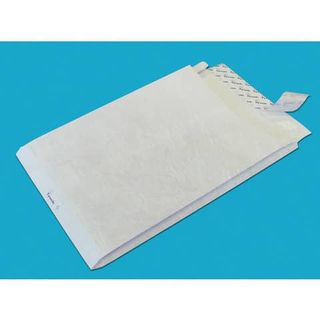 Buste a sacco con strip e 3 soffietti Tyvek Postyvek 55 g/m² bianco 30,5x40,6 c…