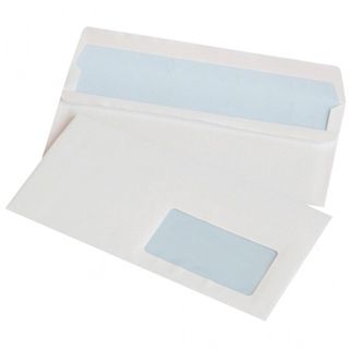 Buste autoadesive Office Products 75 g/m² bianco - 11x22 cm - con finestra - co…