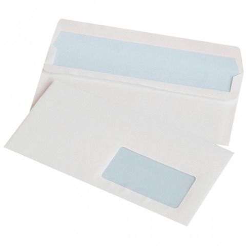 Buste autoadesive Office Products 75 g/m² bianco - 11x22 cm - con finestra - co…