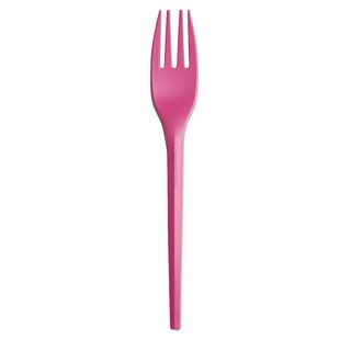 20 forchette monouso Ecocolor in CPLA 16cm fucsia Big Party