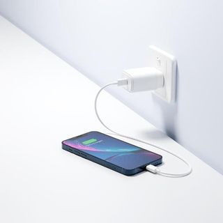 20W USB-C PD Dual Port Wall Charger EU - White