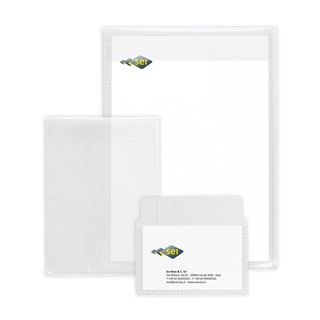 Buste con patella Soft P - PPL - 8,6 x 5,4 cm - liscio - trasparente - Sei Rota…