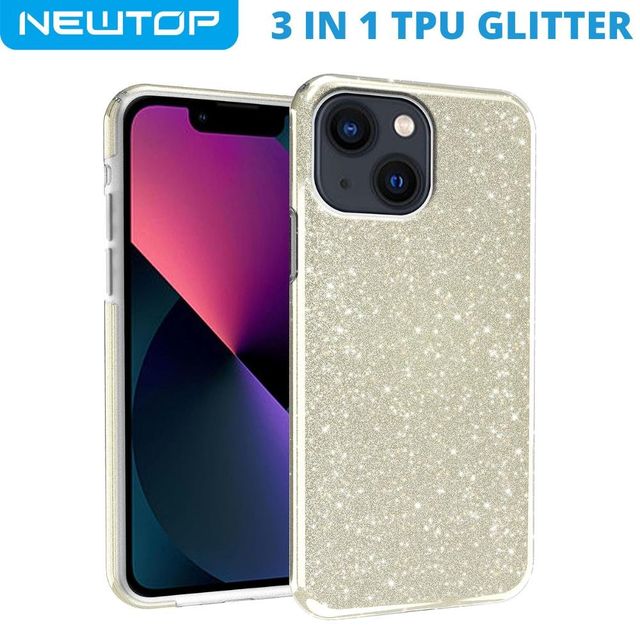 3 IN 1 PC TPU GLITTER COVER APPLE IPHONE 14 PRO MAX