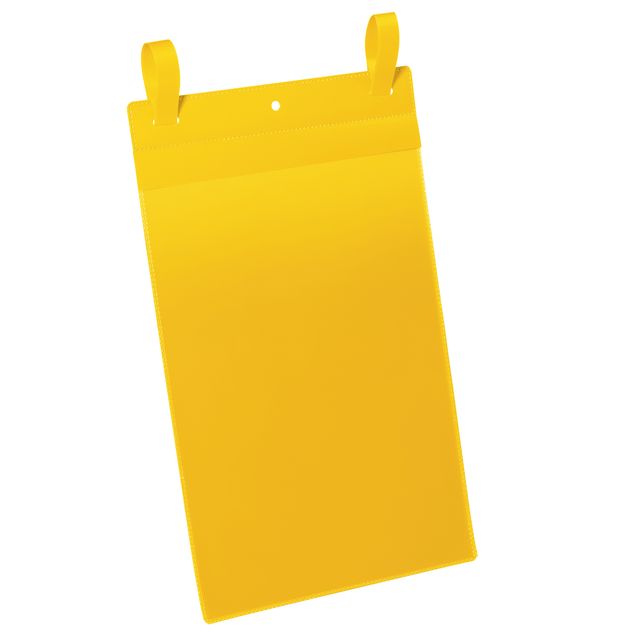 Buste identificative - con fascette di aggancio - A4 verticale - giallo - Durab…