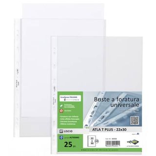 Buste in PP liscio Sei Rota Atla T Plus altissimo spessore trasparente 22x30 cm…