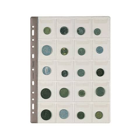 Buste porta monete a foratura universale Favorit Top - 20 tasche f.to 5x5,5 cm …
