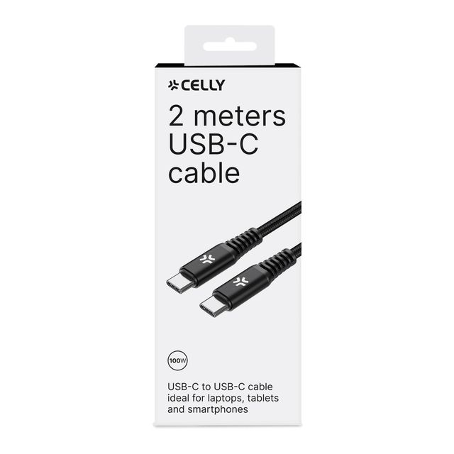 =>>C TO C CABLE 100W 2MT BK