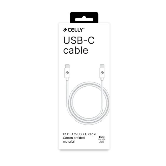 =>>USB-C TO USB-C 1.5M WH COTTON