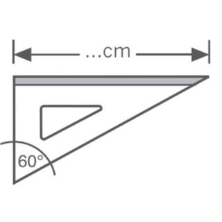 ARDA Aluminium Profil - Squadra - 25 cm - 30°, 60° - alluminio anodizzato