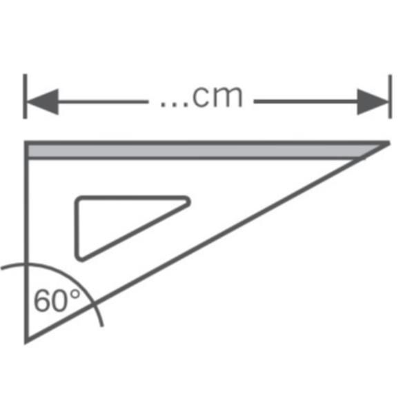 ARDA Aluminium Profil - Squadra - 25 cm - 30°, 60° - alluminio anodizzato