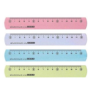 ARDA FrostColor - Righello - 15 cm - assortiti - Alluminio (pacchetto di 24)