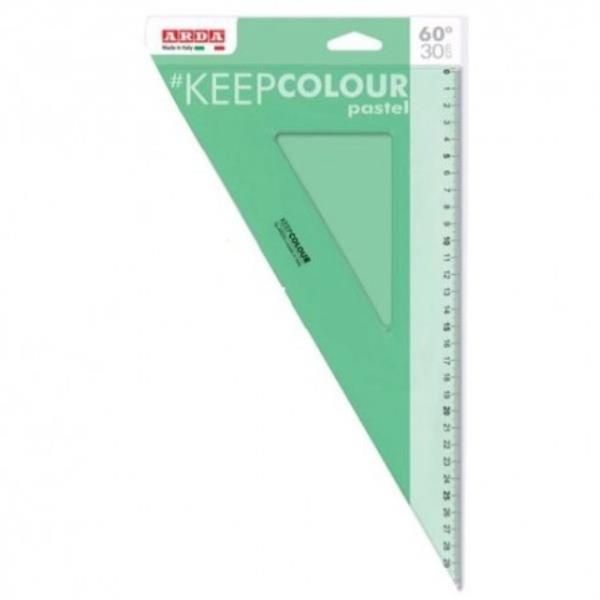 ARDA KEEP COLOUR - Righello - 30°, 60° - pastello