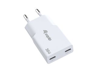 ALIMENTATORE 30W GAN 2 PORTE SLIM W 2*USB C QC+PD3.0