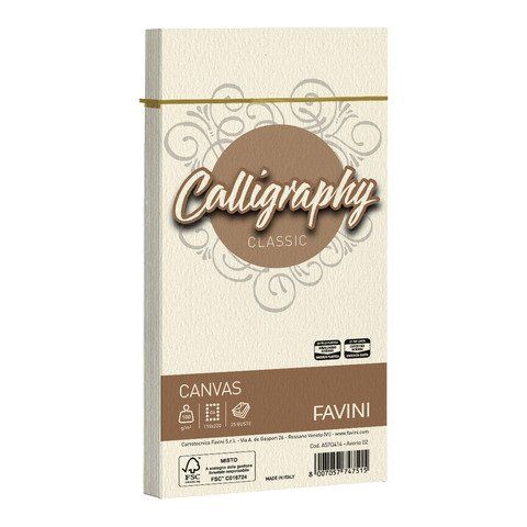 CF25 BUSTE CANVAS 11X22 100GR AVORIO