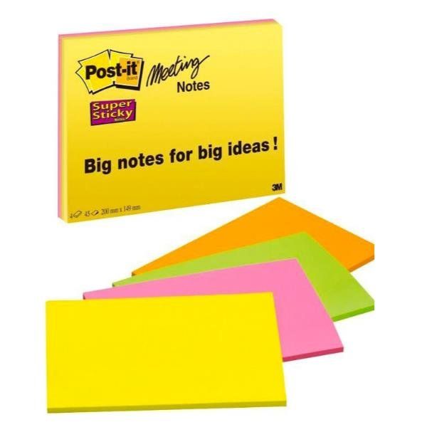 CF4POST-IT SUPERST MEETNOTE LARGE