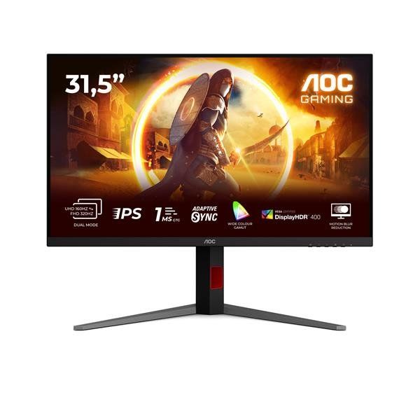 AOC G4 U32G4U, 80 cm (31.5ʺ), 3840 x 2160 Pixel, 4K Ultra HD, 1 ms, Nero, Rosso
