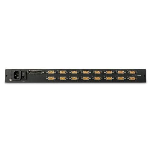APC LCD Console - Console KVM con switch KVM - 16 porte - PS/2 - 17" - montabil…