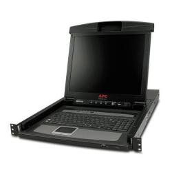 APC LCD Console - Console KVM con switch KVM - 8 porte - PS/2 - 17" - montabile…