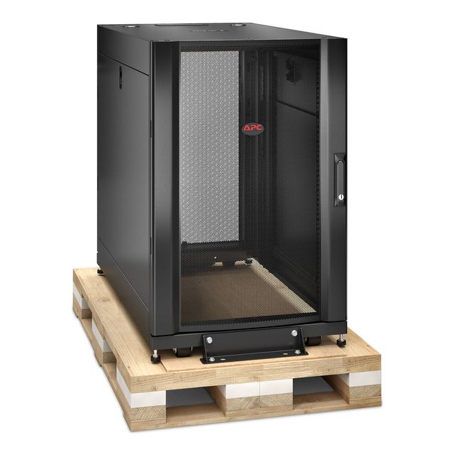 APC NetShelter SX - Rack cabinet - nero - 18U - 19" - per P/N: SURT48RMXLBP