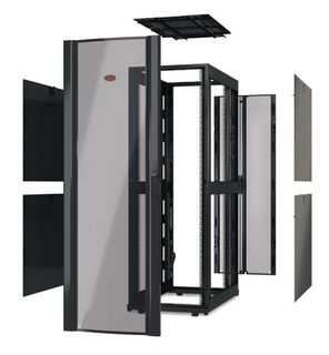 APC NetShelter SX Deep Enclosure Without Doors - Rack - nero - 42U - 19"