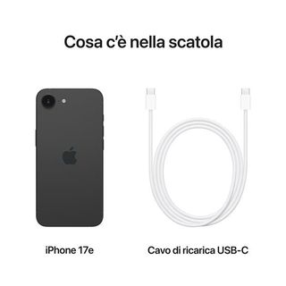 APPLE iPHONE 17e 5G DUAL SIM 6.1" OLED 512GB ITALIA BLACK