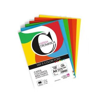 CWR COLORI FORTI RISMA DA 100 FOGLI 160 GR 21 X 29.7 CM A4 COLORI ASSORTITI