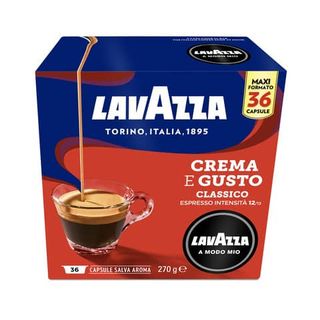 Caffè in cialde Lavazza Astuccio 36 capsule A Modo Mio Crema&Gusto - GLAMMQCG36