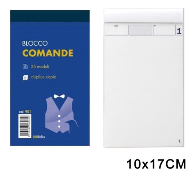 ART.902 BLUREFLEX BLOCCO COMANDE 25MODULI 3COPIE 10X17CM