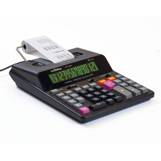 Calcolatrice scrivente termica Nikoffice CP-3200 - display 12 cifre - nero - 08…
