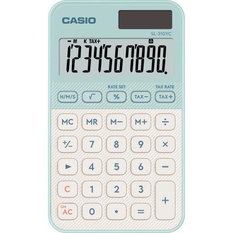 Calcolatrice tascabile Casio SL-310YC-LG-W-EP
