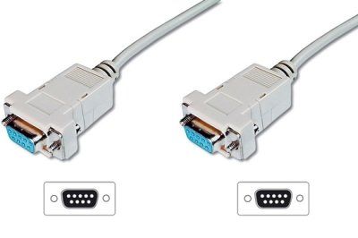 ASSMANN - Cavo null modem - DB-9 (F) a DB-9 (F) - 1.8 m - viti a serraggio manu…