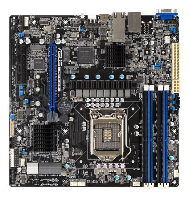 ASUS P12R-M/10G-2T - Scheda madre - micro ATX - Socket LGA1200 - C252 Chipset -…