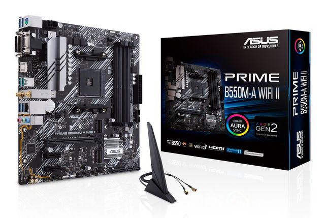 ASUS PRIME B550M-A WIFI II - Scheda madre - micro ATX - Socket AM4 - AMD B550 C…